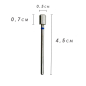 Preview: nail cutter- shaft smooth - head coated 44 mm