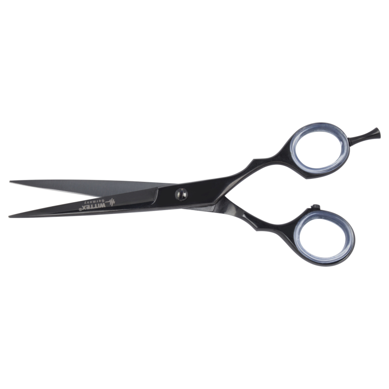 Haarschere 14 cm aus rostfreiem Edelstahl, titanisiert, Profi Friseurschere