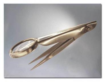 Tweezers with Magnifying Glasses 3.1 inch (8 cm)