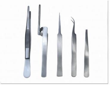 Precision tweezer set 5-pieces