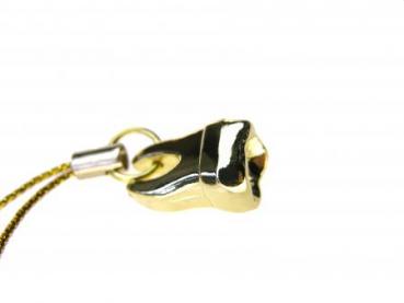 keychain gold tooth 7.5 cm