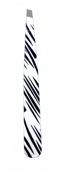 eyebrow tweezers zebra 9,5 cm