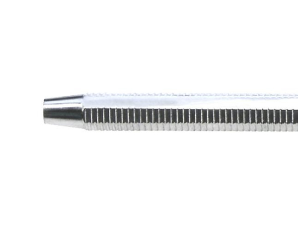 Mundspiegelhalter achtkant gerändelt, 12,5 cm, Edelstahl Instrument für alle Normspiegel