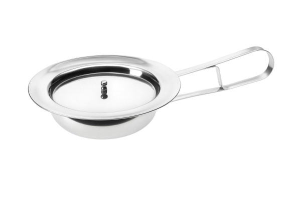 Bettpfanne aus Edelstahl mit Deckel – Hygienisches Stechbecken für Pflege & Klinik