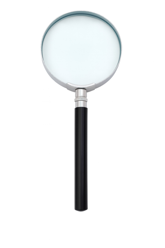 Leselupe rund schwarz mit Handstiel 17 cm
